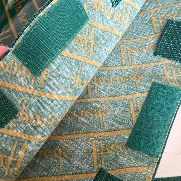 Vintage Harrods Cotton PVC Coated Reusable Signature Tote / 14" x 15" - Picture 6 of 9